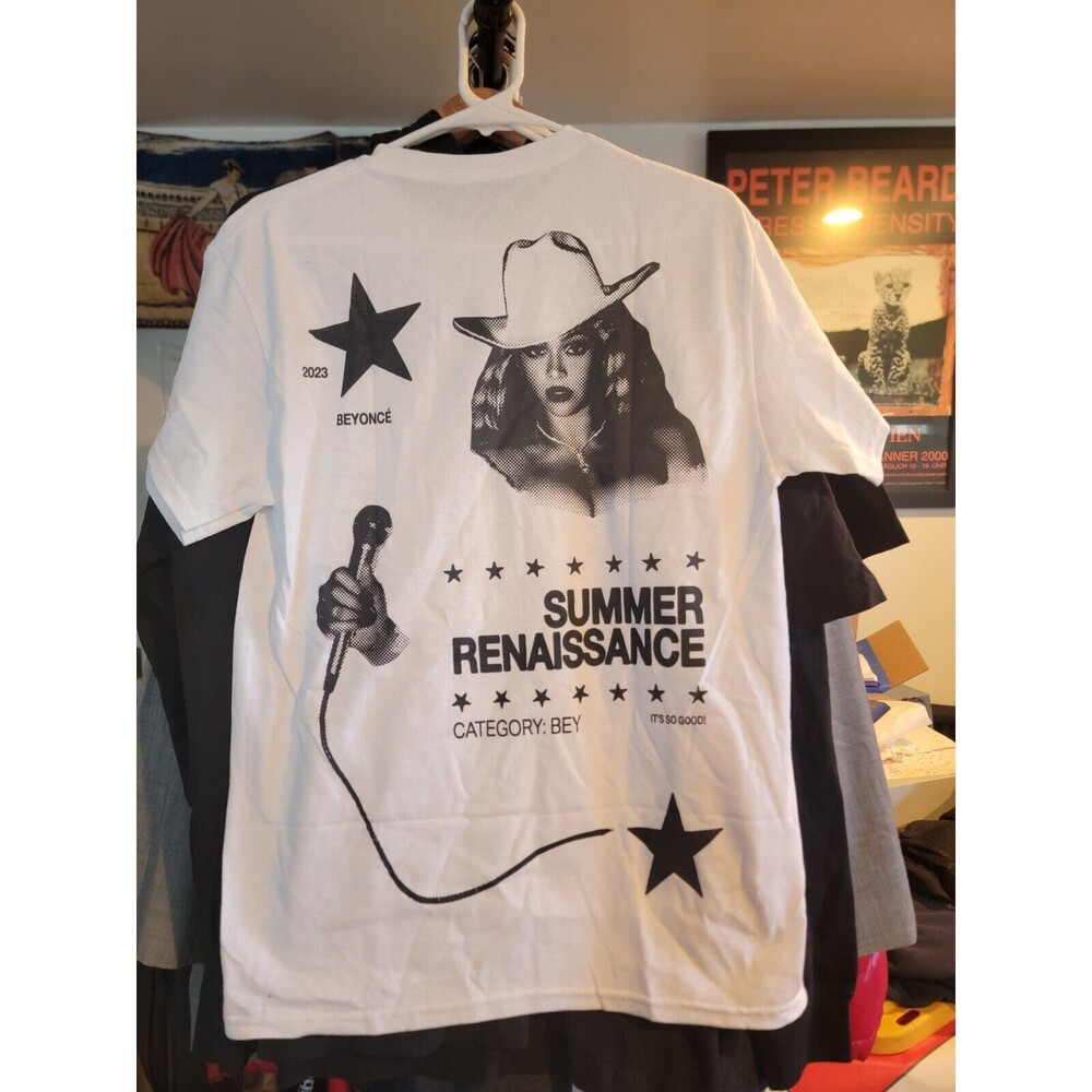 Beyonce RWT 2023 Renaissance World Tour Medium White T-Shirt NWOT